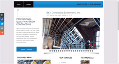 Desktop Screenshot of bandvcontracting.com